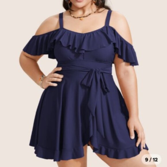 Navy (Indigo) Swim Dress - Picture 1 of 1